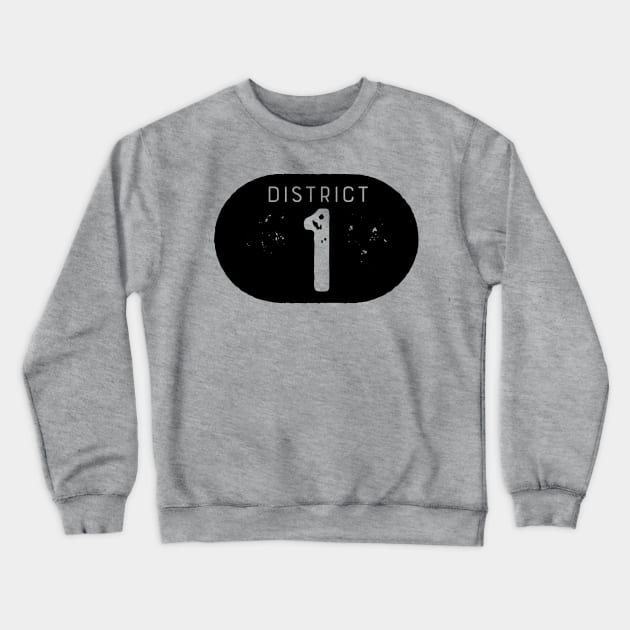 District 1 Crewneck Sweatshirt by OHYes